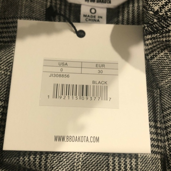 BB Dakota Gray Plaid Mini Dress - Picture 7 of 8